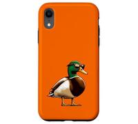 Pato Mallard con gafas de sol - Hunt Hunter Hunting Bird Carcasa para iPhone XR