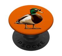 Pato Mallard con gafas de sol - Hunt Hunter Hunting Bird PopSockets PopGrip Adhesivo