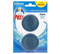 Pato Matic 1+1 Gratis, Limpia y Refresca el Inodoro, Previene la Cal, 2 Pastillas