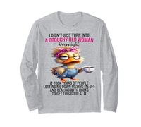 Pato No me Acabo de convertir en una Vieja gruñón Durante la Noche Manga Larga