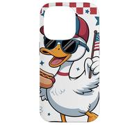 Pato Patriótico Gafas Damero Desfile 4 De Julio Parade Carcasa para iPhone 14 Pro