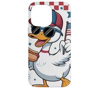 Pato Patriótico Gafas Damero Desfile 4 De Julio Parade Carcasa para iPhone 14 Pro MAX