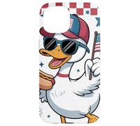 Pato Patriótico Gafas Damero Desfile 4 De Julio Parade Carcasa para iPhone 15