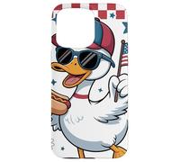 Pato Patriótico Gafas Damero Desfile 4 De Julio Parade Carcasa para iPhone 15 Pro MAX