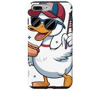 Pato Patriótico Gafas Damero Desfile 4 De Julio Parade Carcasa para iPhone 7 Plus/8 Plus