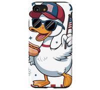 Pato Patriótico Gafas Damero Desfile 4 De Julio Parade Carcasa para iPhone SE (2020) / 7/8