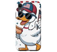 Pato Patriótico Gafas Damero Desfile 4 De Julio Parade Carcasa para iPhone XR