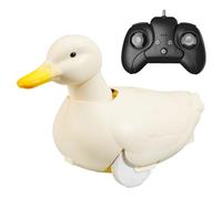 Pato RC, Juguete Anfibio con Control Remoto 2, 4G para bañera de Piscina de 9x4x6 Pulgadas, Blanco