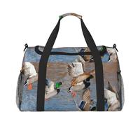 Pato Salvaje,Bolsas Deportivas, Bolsos de Viaje Deportivos Cruzados de Mano, Bolsas de Viaje de Gran Capacidad para Mujeres y Hombres.