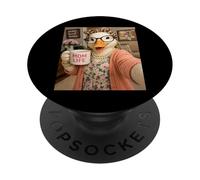 Pato Selfie Meme Humor Mamá Mamá Lindo Amor Apreciación PopSockets PopGrip Adhesivo