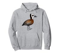 Pato silbador de Cara Blanca Birdorable | Widow Whistling Goose Sudadera con Capucha