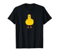 Pato Travieso de Dibujos Animados con Mirada provocativa Sarcasmo Divertido Camiseta gráfica económica, Hombre, Negro, S