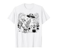 Pato Vaquero OVNI Farfelu UFO Western Divertido Camiseta