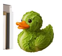 Pato Vegetal Pequeño,Figura De Pato Temática Vegetal para Escritorio | Decoración Hogareña para Coleccionistas En Estantería Escritorio Mesa Dormitorio Biblioteca Recibidor