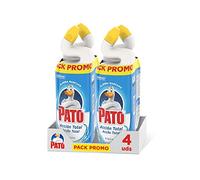 Pato - WC Acción Total limpiador para inodoro Oceano, limpia y perfuma, 750ml (2 x Duo Pack, 4 unidades)
