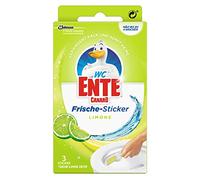 Pato WC Lime Fresh pegatina 4en1, bloque sanitario autoadhesiva y sin encanto, 3 piezas - 3 piezas