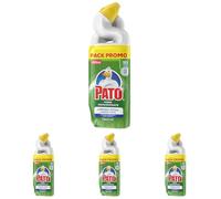 Pato WC Pino, Limpieza Total e Inmediata del Inodoro, Elimina Manchas y Cal, Pack Promo 2 x 750ml : 1.5L (Paquete de 4)