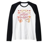 Patólogo del Habla y lenguaje SLP SLPA Hombres Mujeres Educadores Camiseta Manga Raglan
