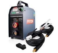 PATON ECO 250A soldadora inverter portátil 250A - equipo de soldadura MMA/ARC 230V, soldadora de electrodos digital con kit completo, ideal para soldadura profesional con electrodo revestido