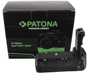 PATONA 1498 - Repuesto para empuñadura de batería Canon BG-E14 con Mando a Distancia IR a EOS 70D 80D (Compartimento de batería para 2 LP-E6 o 6 x AA)