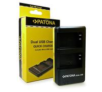 PATONA 1947 - Compatible con Las baterías Nikon EN-EL20 EN-EL20a EN-EL22 - Cargador Doble USB