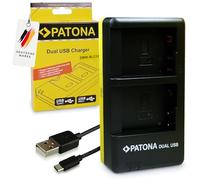 PATONA 1949 - Dual USB Cargador para batería Panasonic DMW BLC12 E