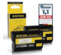 PATONA 2 baterías EN-EL15 de 1600 mAh compatibles con Nikon 1 V1 Z6 Z7 D7000 D7100 D7200 D7500 D500 D600 D610 D750 D800 D800E D810 D850 ENEL. 15 ES MB-D12 MB-D15 MB-D17 - Mango para cámara (15