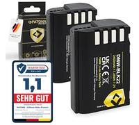 PATONA 2 baterías Protect V1 DMW-BLK22 2400 mAh, NTC compatible con Panasonic DMW-BLK22E, DC-G9, DC-GH5 II, DC-GH6, DC-S5II