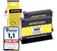 PATONA 2X Batería reemplazo para Insta IS360X2B, 1700mAh / 6.5Wh / 3.85V, Estándar IPX8 Compatible con Insta360 One X2 Action CAM