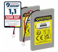 PATONA 2x Batería reemplazo para Sony LIP1359 LIP1859 LIP1472 | 3,7V 650mAh Li-Ion | compatible con Sony Playstation 3 CECHZC2E Sixaxis Controller Sony PS3 Wireless Controller