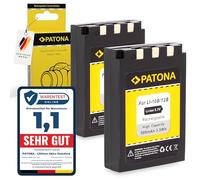 PATONA 2X Batería Repuesto para Olympus Li-10b Li-12b 900mAh Compatible con Olympus mju 300 400 410 500 600 800 810 Digital Camedia C-50 C-60 C-70 C-470 C-760 C-770 C-5000 Zoom Sanyo DB-L10B