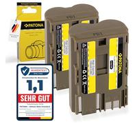 PATONA 2X BP-511 Batería 1300mAh Compatible con Canon PowerShot Power Shot G1 G2 G3 G5 G6 Pro 90 90is Pro1 EOS 5D 10D 20D 20Da 30D 40D 50D 300D 300V D60 Batterie BP511 BP 511