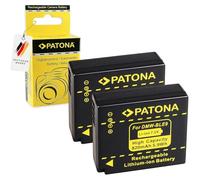 PATONA 2X DMW-BLE9 Bateria 820mAh Compatible con Panasonic DMW-BLE9E DMW-BLE9PP Lumix DMC GF3 GF5 DMC-S6 S6K GF3C GF3CK GF3CR GF3CT GF3CW GF3K GF3P GF3R GF3T GF3W