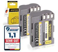 PATONA 2X EN-EL3E Batería 1300mAh Compatible con Nikon D50 D70 D70s D80 D90 D100 D200 D300 D300S D700 batería de Repuesto para los Modelos EN EL3E ENEL3E