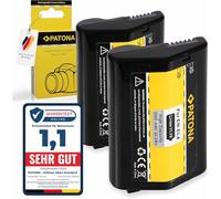 PATONA 2X EN-EL4 EN-EL4a Batería 2000mAh / 22.2Wh / 11,1V Compatible con Nikon D2H D2Hs D2X D2Xs D3 D3S D3X F6 batería de Repuesto para Modelos EN EL4 EL4a ENEL4 ENEL4a