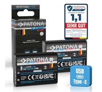 PATONA 2X Platinum Batería LP-E10 1020mAh USB-C Input Compatible con Canon EOS 1100D 1200D 1300D 2000D 4000D Rebel T3 T5 T6 T9 Kiss X50 X70 X80 1DX 1D X Mark II LP E10 LPE10