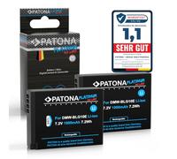 PATONA 2X Platinum Batería para Panasonic DMW-BLG10 BLG10E, 1000mAh | Compatible: Panasonic Lumix DC-G100, DC-G110, DC-GX9, DC-TX2, DC-TZ90, DC-TZ91, DC-TZ92, DC-TZ93, DC-TZ96, DC-TZ99