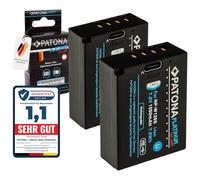 PATONA 2X Platinum NP-W126S Batería 1050mAh USB-C Input Compatible con Fujifilm FinePix HS50EXR HS30EXR X100F X100V X-T1 X-T2 X-T3 X-T20 X-T30 II X-Pro1 X-Pro3 X-E1 X-E4 X-A1 X-A7 X-H1 NPW126S W126S