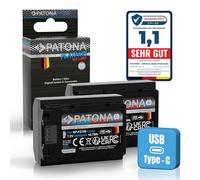 PATONA 2X Platinum USB-C Batería NP-FZ100 2600mAh Compatible con Sony Alpha 6600 6700 A6600 A6700 A1 A9 II A7 III IV A7R 7C 7CR 7S 7R A7III FX3 FX30 A7C2 A7R3 NP FZ100 NPFZ100