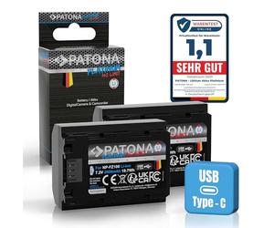 PATONA 2X Platinum USB-C Batería NP-FZ100 2600mAh Compatible con Sony Alpha 6600 6700 A6600 A6700 A1 A9 II A7 III IV A7R 7C 7CR 7S 7R A7III FX3 FX30 A7C2 A7R3 NP FZ100 NPFZ100