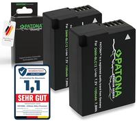 PATONA 2X Premium Baterías Reemplazo para Panasonic DMW-BLC12 BLC12E Battery Compatible con Panasonic Lumix DMC-FZ300 DMC-FZ1000 DMC-FZ2000 DMC-G5 DMC-G6 DMC-G70 DMC-G81 DMC-G91 DMC-GH2 DMC-GX8
