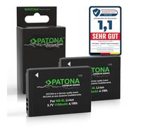 PATONA 2X Premium Batería para Canon NB-5L NB5L 1100mAh | Batería para IXY Digital 800 900 1000, PowerShot SD700 SD790 SD800 SD850 SD900 SD950 SX200, Ixus 800 850 900 950 960 970