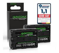 PATONA 2X Premium Batería para Sony NP-FM500H FM500, 2400mAh 7.2V | Compatible: Sony Alpha DSLR, A100, A100H, A100W, A100K, A200, A200K, A200H, A200W, A300, A300K, A300X, A350, A350H, A350K