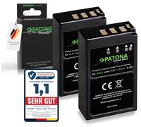 PATONA 2X Premium Batería Recambio para Olympus BLS-5 BLS-50 PS-BLS5, 1100mAh Compatible con E-450 OM-D E-M10 Mark II III IV Pen E-P3 E-PL2 E-PL3 E-PL5 E-PL6 E-PL7 E-PL8 E-PL9 Pen PM1 PM2 Stylus 1