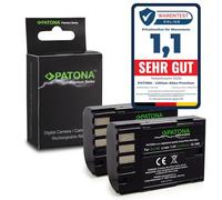 PATONA 2X Premium Batería Repuesto para Pentax D-Li90 2040mAh Compatible con Pentax 645D K1 K-01 K3 K3 II K32 K3II K-3 Mark III K5 K-5 K52 K5II K-5 II K-5 IIs K7 K-7 DSLR DLi90 Li-90 Battery Pack