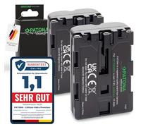 PATONA 2X Premium Batería Repuesto para Sony NP-FM500H 2400mAh Compatible con Sony Alpha DSLR A100 A200 A300 A350 A450 A500 A550 A560 A580 A700 A850 A900 SLT-A57 A65 A77 A99 II FM500H