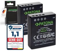PATONA 2X Premium BLH-1 Batería de Repuesto 2400mAh Compatible con Olympus OM-D OMD EM-1 Mark II EM-1 Mark 2 E-M1X EM1 EM1X BLH1 BL-H1 BL H1 O-MD Completamente decodificada