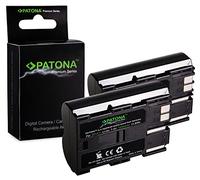 PATONA 2X Premium BP-511 Batería 1600mAh Compatible con Canon PowerShot G1 G2 G3 G5 G6 Pro 90 90is Pro1 EOS 5D 10D 20D 20Da 30D 40D 50D 300D 300V D60 Battery Pack BP511 BP 511