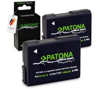 PATONA 2X Premium EN-EL14 Batería 1100mAh Compatible con Nikon Coolpix P7000 P7100 P7700 P7800 D3100 D3200 D3300 D3400 D3500 D5100 D5200 D5300 D5500 D5600 5600 DF ENEL14 EN EL14 EN EL 14 EN-EL14a