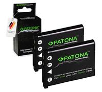 PATONA 2X Premium Li-40B Li-42B Batería 700mAh Compatible con Olympus D630 D720 Pentax D-Li63 Optio L30 Casio NP-80 Fuji Fujifilm NP-45 FinePix J10 Kodak KLIC-7006 Nikon EN-EL10 Coolpix S80 S210